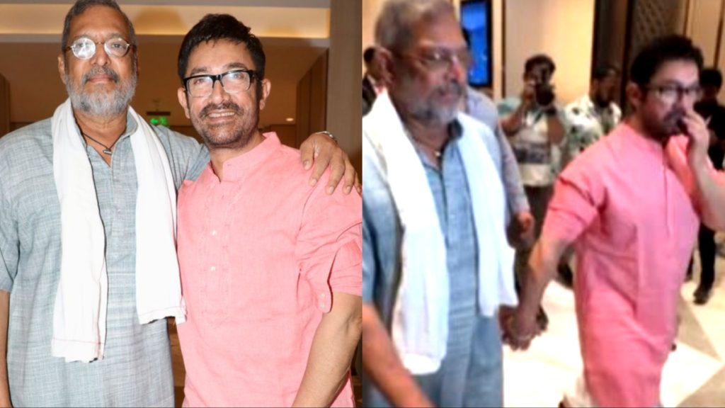 Aamir Khan, Nana Patekar Walk Hand-In Hand As They Arrive To Shoot Special Podcast For Vanvaas In Mumbai (Watch Video)