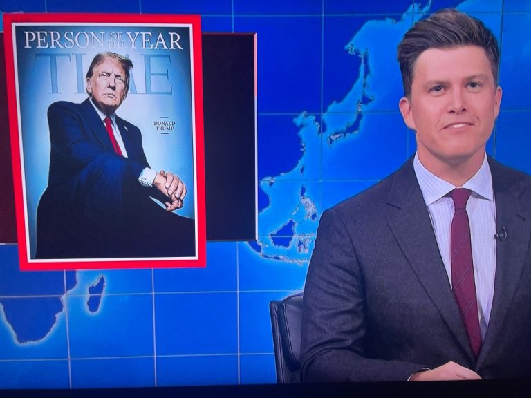 SNL Weekend Update Targets Donald Trump’s Time Cover