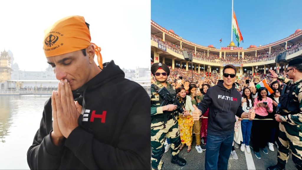 Sonu Sood Visits Amritsar’s Golden Temple, Meets Soldiers At Wagah Border During Punjab Promotions