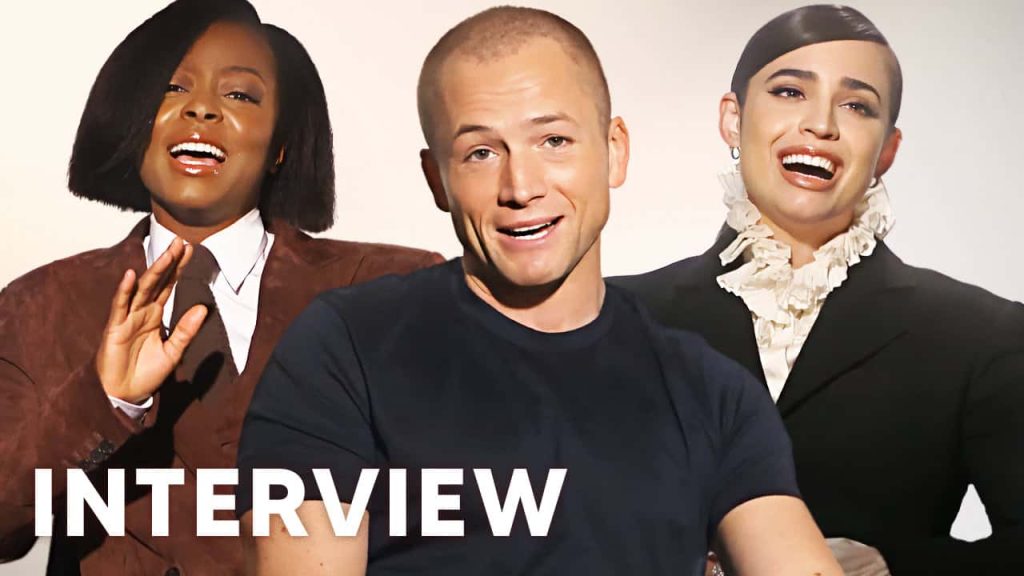 Taron Egerton, Sofia Carson, and Danielle Deadwyler talk all things Carry On