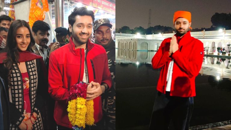 Utkarsh Sharma & Simratt Kaur Seek Blessings At Delhi’s Pracheen Hanuman Temple And Bangla Sahib For Their Film’s Success (See Pics)