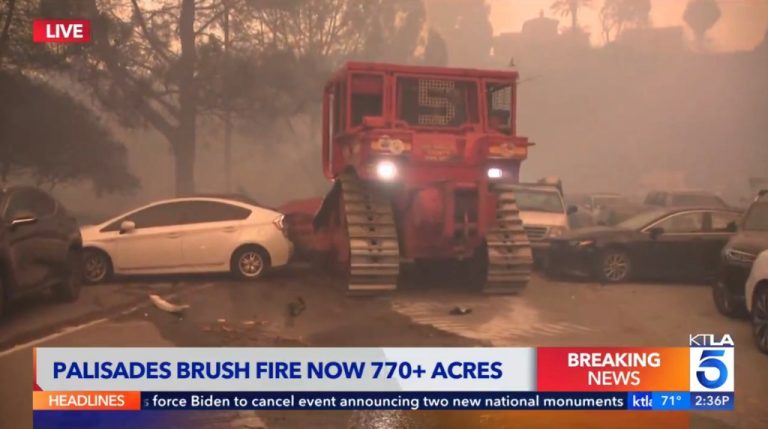 Bulldozer Clears Abandoned Cars, Steve Guttenberg TV Interview