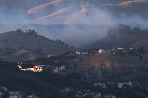 Fast-Moving Kenneth Wildfire Erupts Near West Hills, Northwest Of L.A.