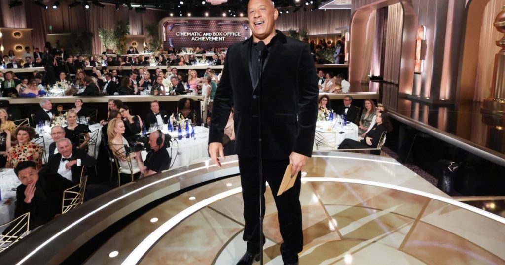 Fast X’s Vin Diesel Pokes Fun at Dwayne Johnson at Golden Globes 2025