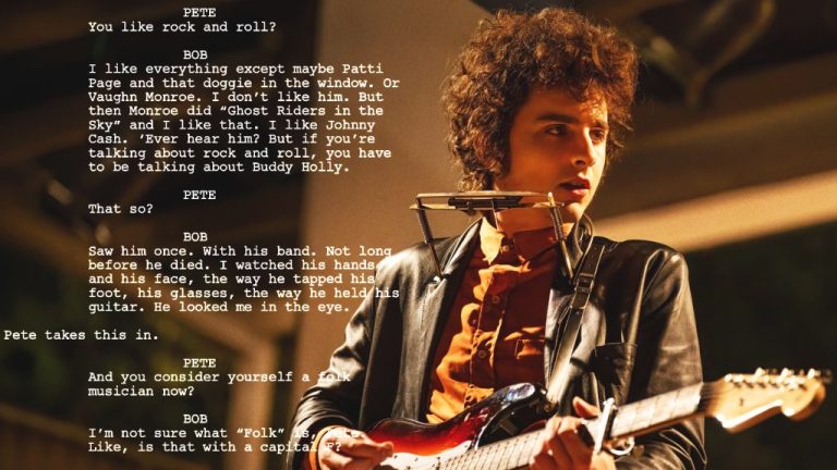 Read The Screenplay For Bob Dylan Movie