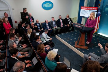 White House Press Secretary Karoline Leavitt, In First Briefing, Cites “Record Low Trust” In Legacy Outlets