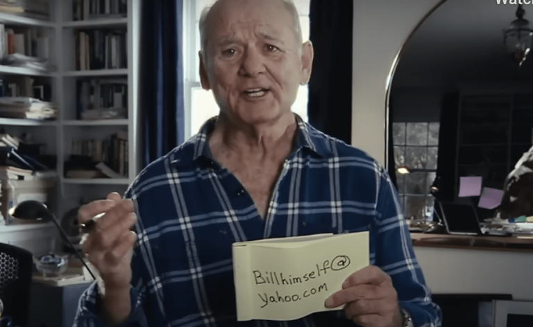 Bill Murray Super Bowl Ad Shares His Yahoo Email — And He’ll Respond