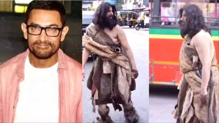 It’s NOT Aamir Khan Dressed As Caveman In Viral Video From Mumbai Streets, Actor’s Team Calls Rumour ‘False’