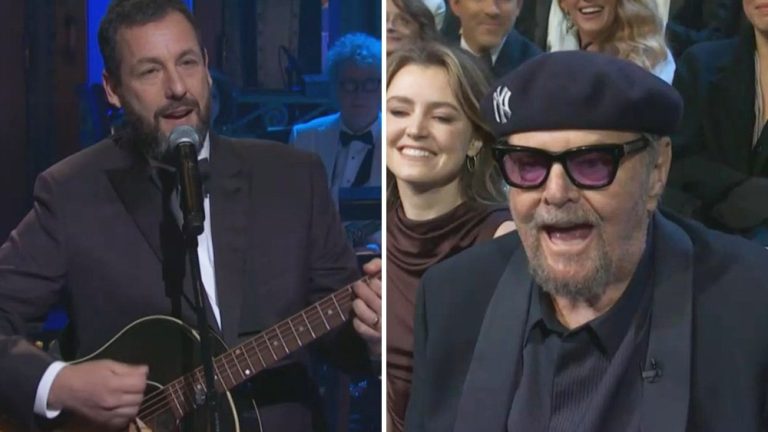 Jack Nicholson Surprises ‘SNL50’ to Intro Adam Sandler Song: Video