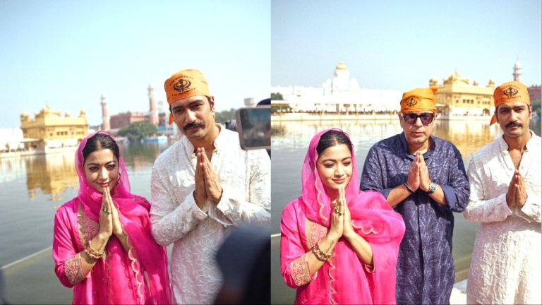 Vicky Kaushal, Rashmika Mandanna & Dinesh Vijan Pray For Success Of Chhaava At Golden Temple Ahead Of Release