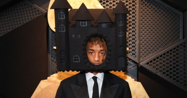 Why Was Jaden Smith Wearing a ‘Castle Hat’ at the 2025 Grammys?