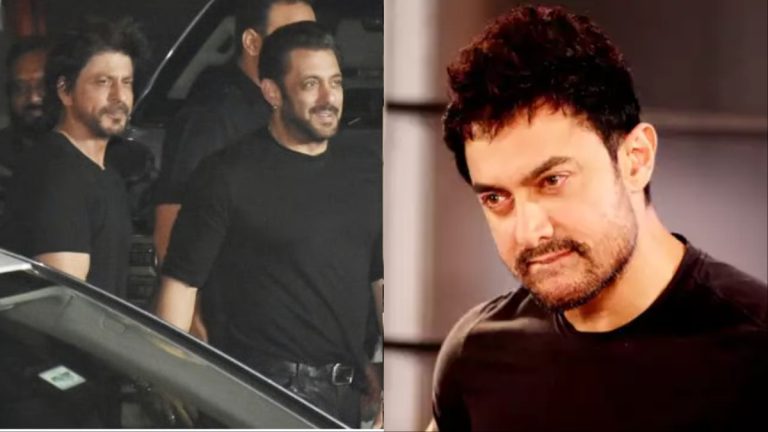 Salman Khan And Shah Rukh Khan Come Together As They Visit Aamir Khan At His Residence Ahead Of Actor’s 60th Birthday